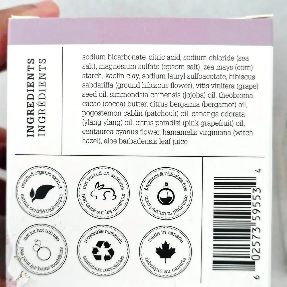 2 Bathorium Crush Patchouli Pink Grapefruit Relaxing Bath Soak Bath Bomb 300g